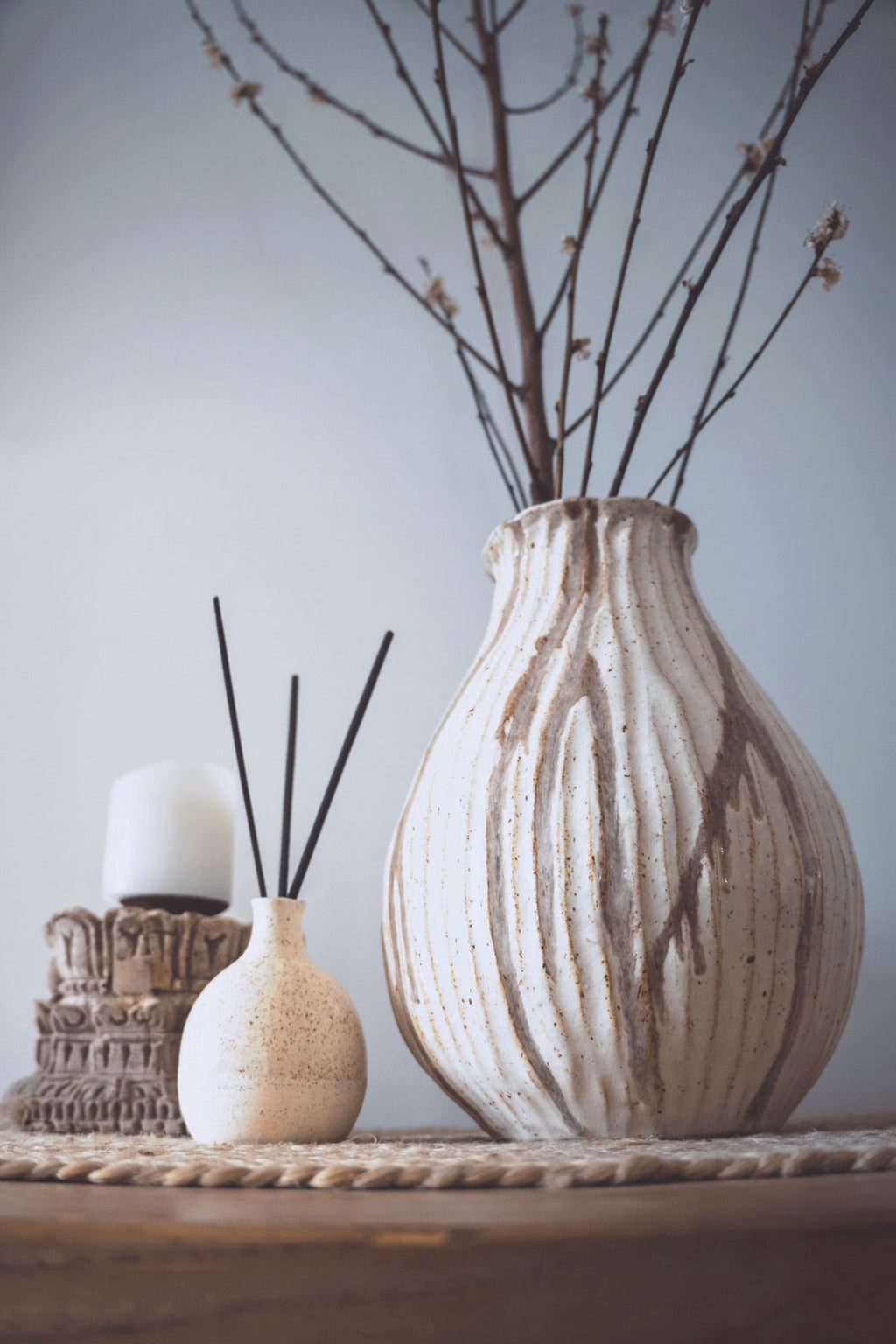 Stonewhite Trace Grande Vase