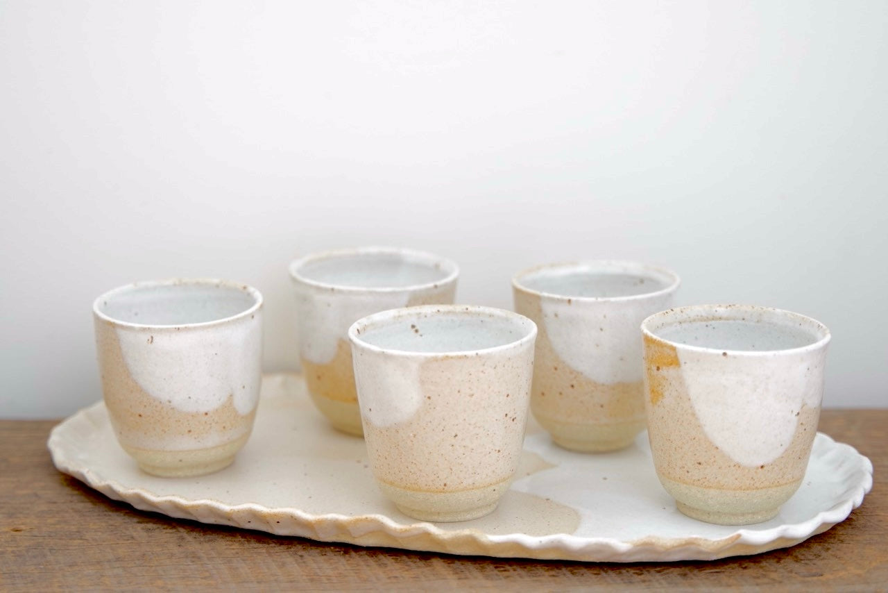 Stonewhite Raku Cups