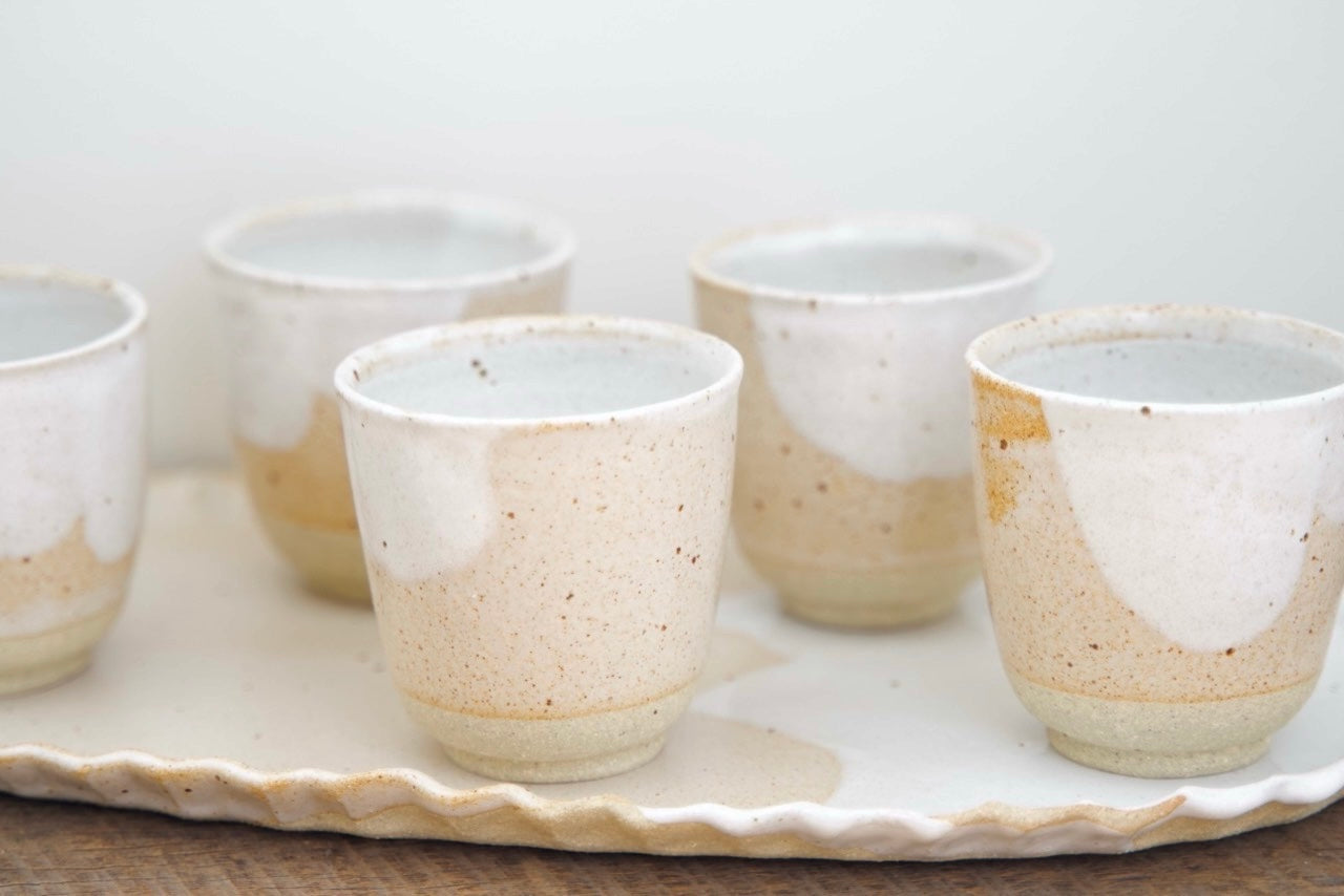 Stonewhite Raku Cups