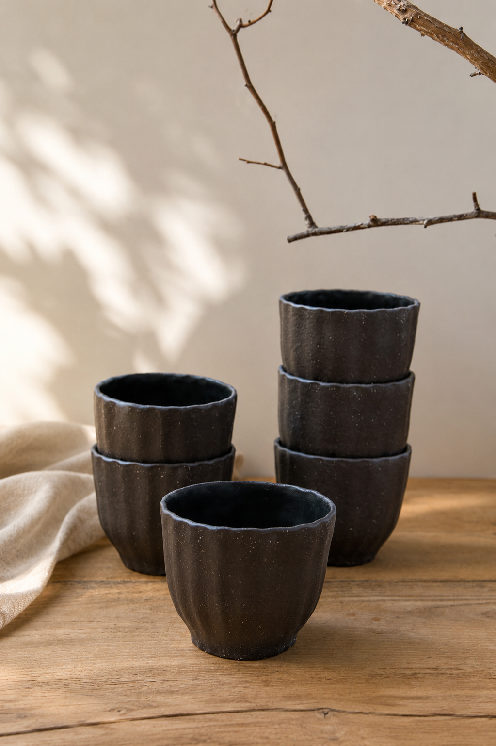 Obsidian Tea Cup