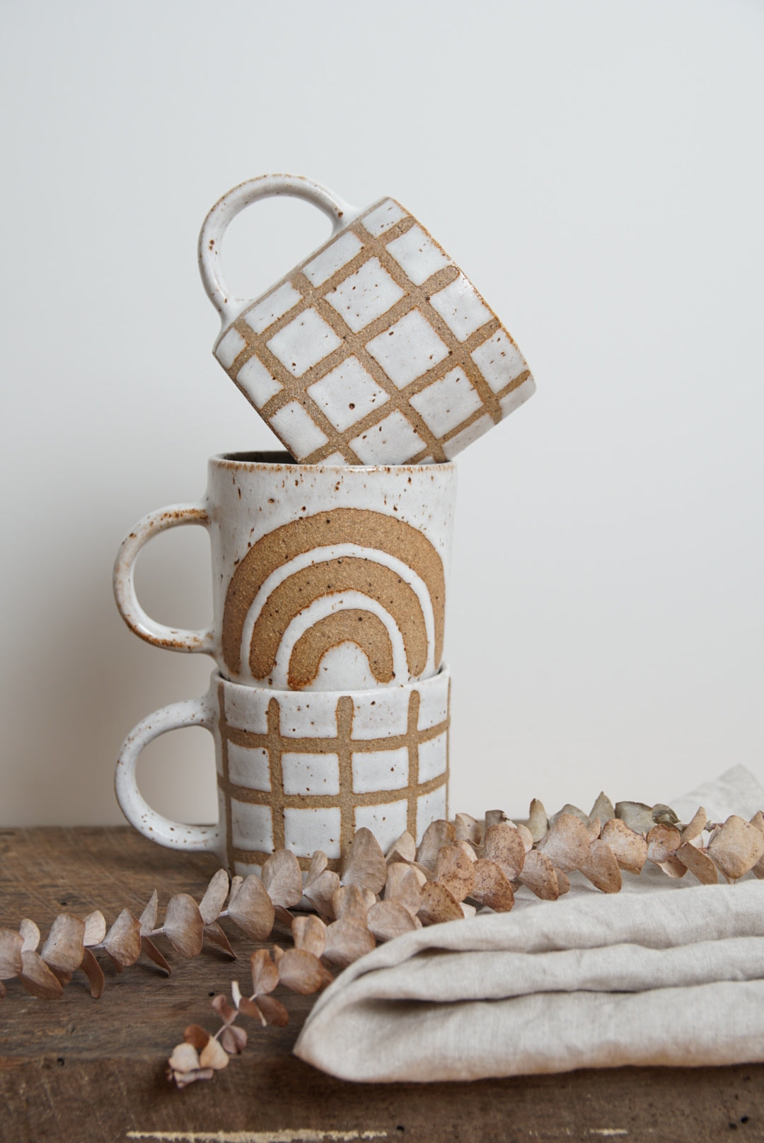 Basket weave mug