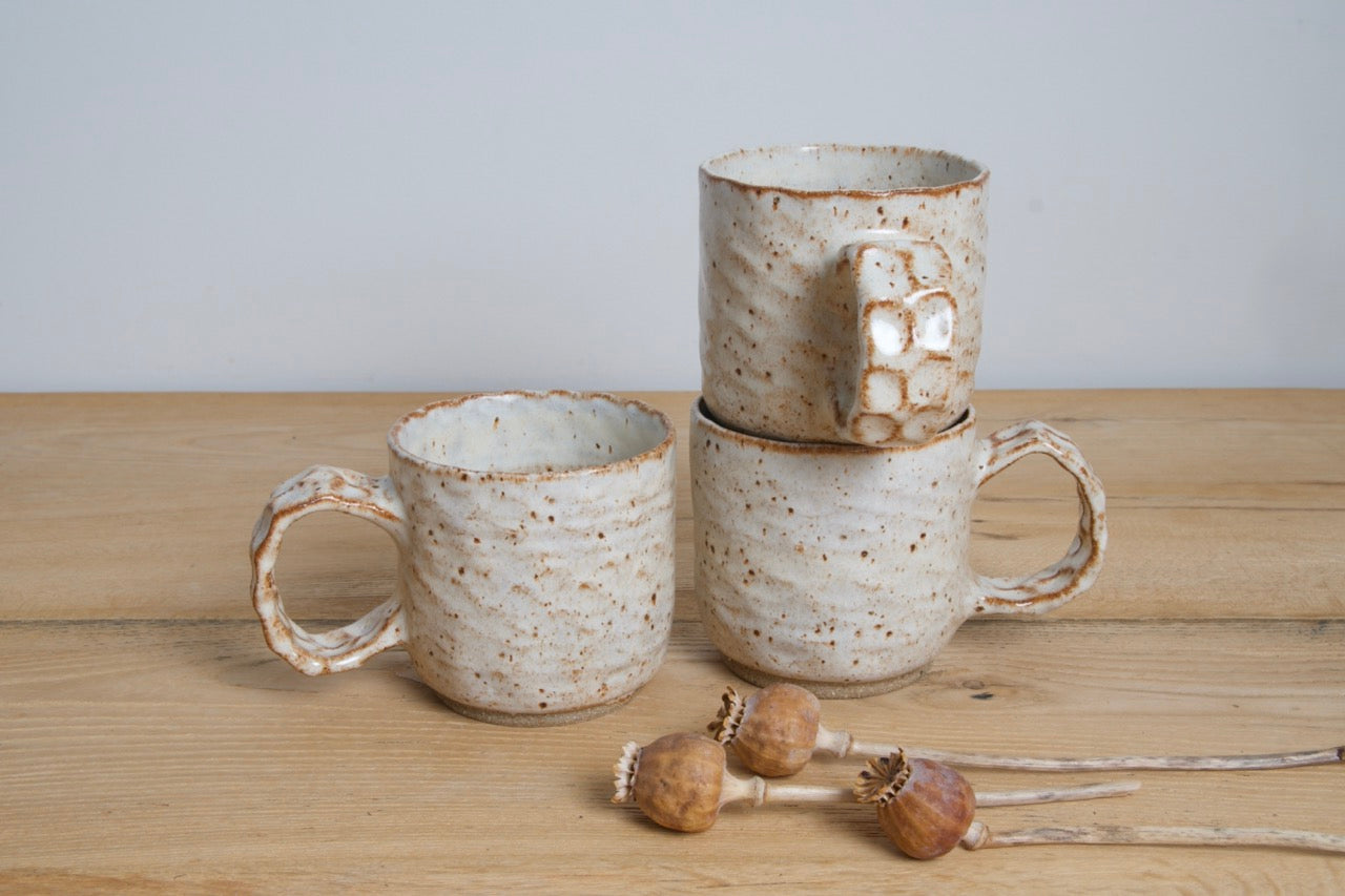 Rustic dinosaur mug