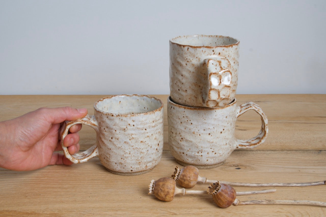 Rustic dinosaur mug