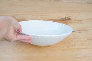 Vanilla cream flower pasta bowl