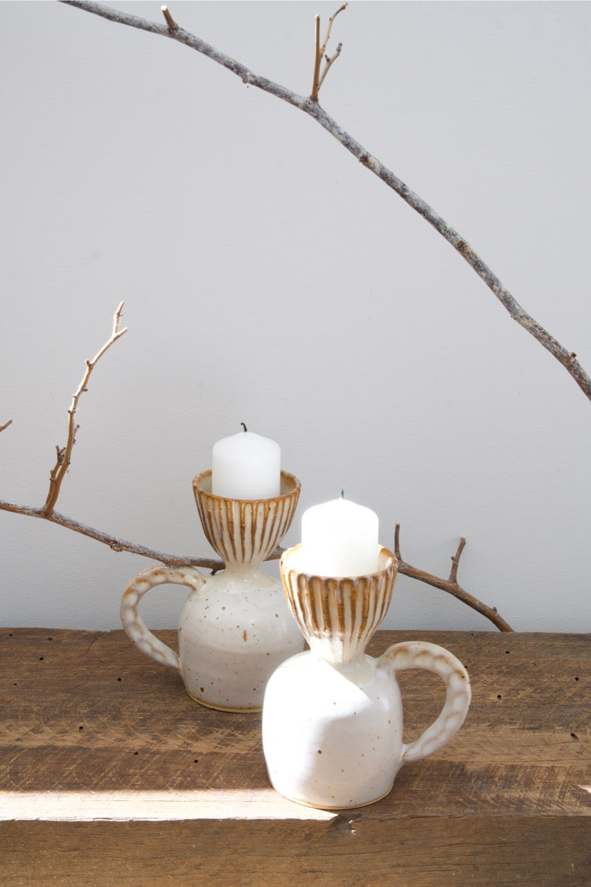 Agni Candle holder with handle