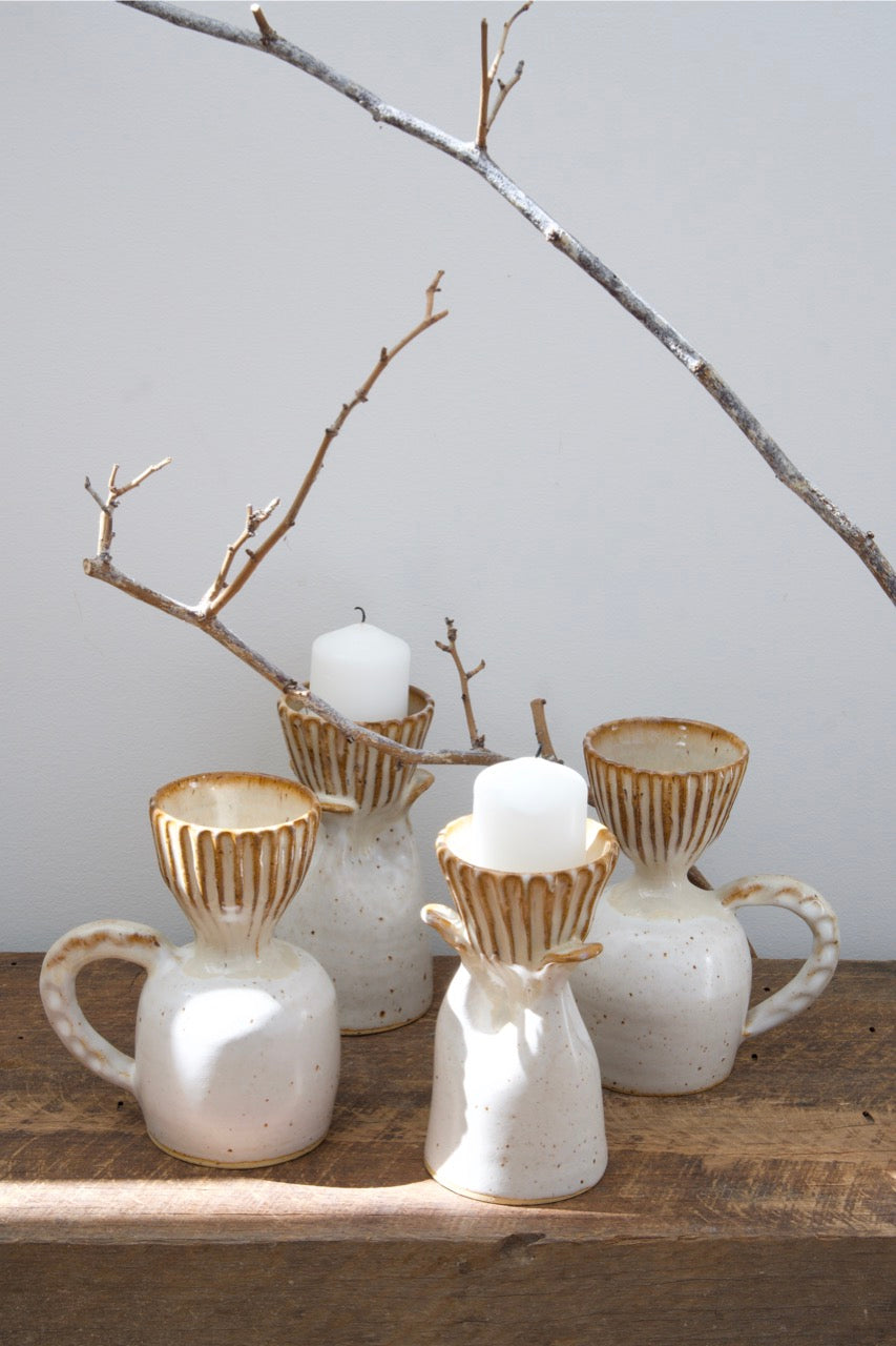 Agni Candle holder with handle