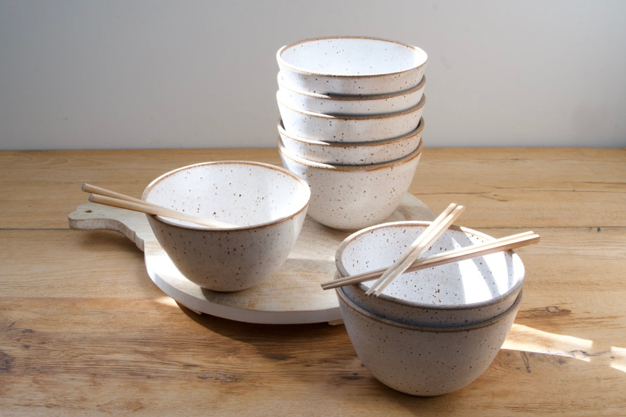 Rustic noodle bowl
