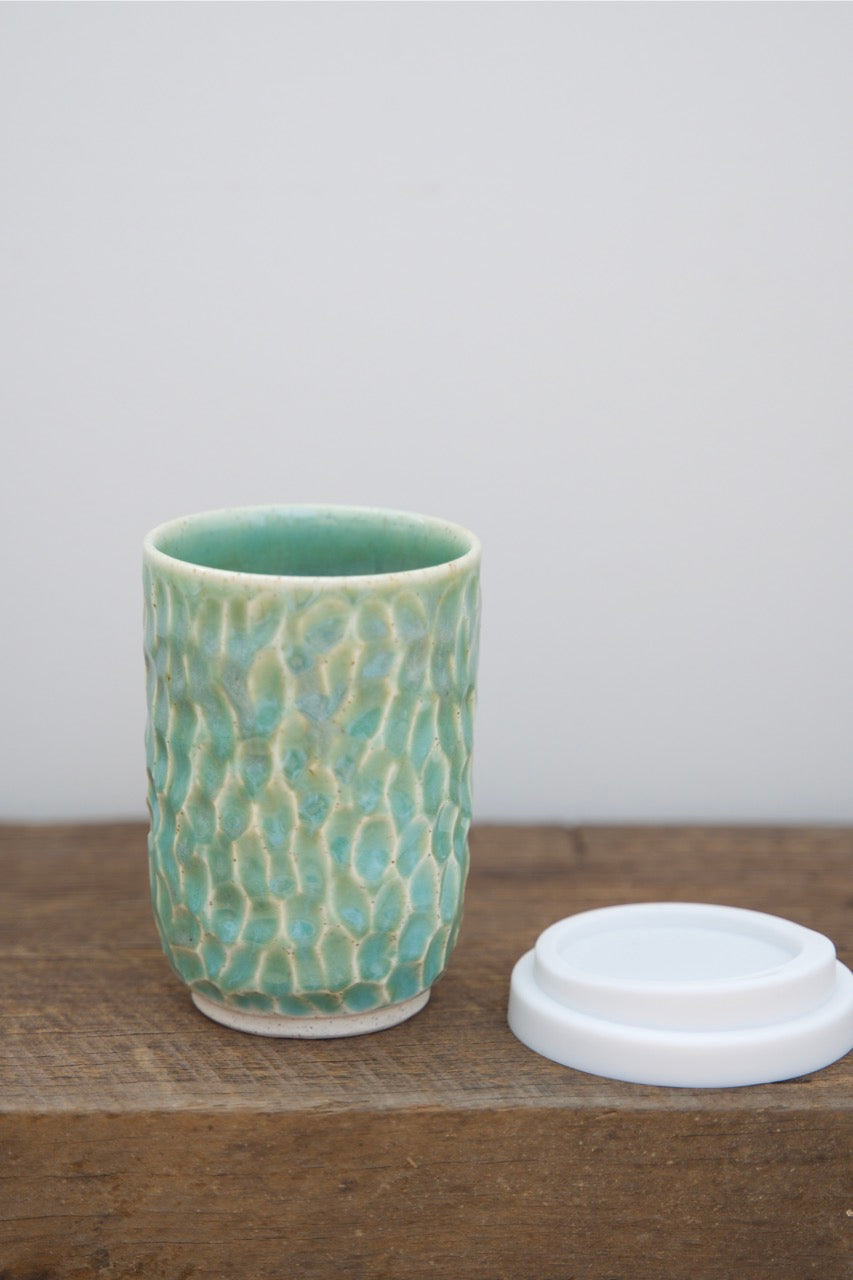 12oz Turquoise Tides Go cup