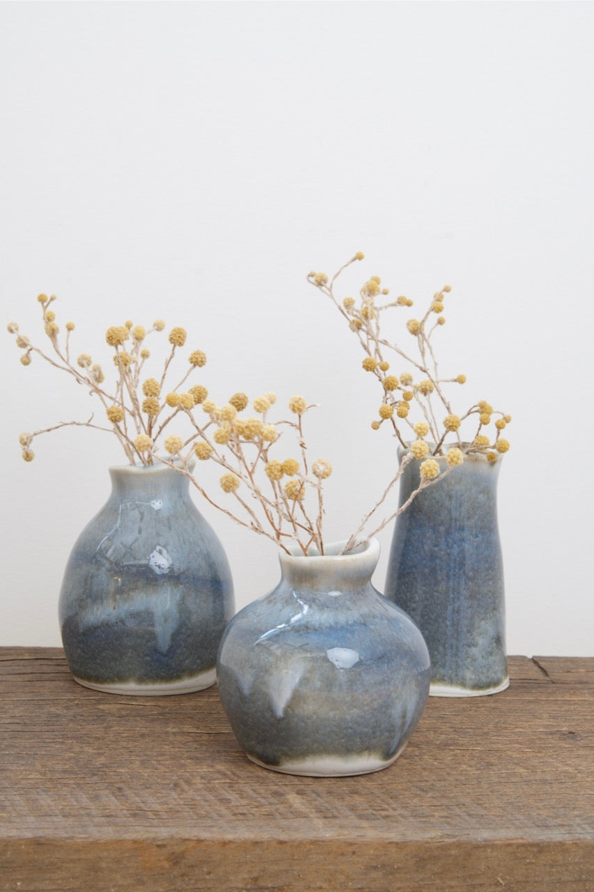 Storm cloud bud vase