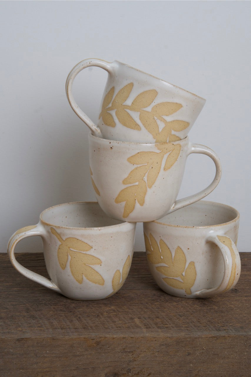 Leafy sip mugs
