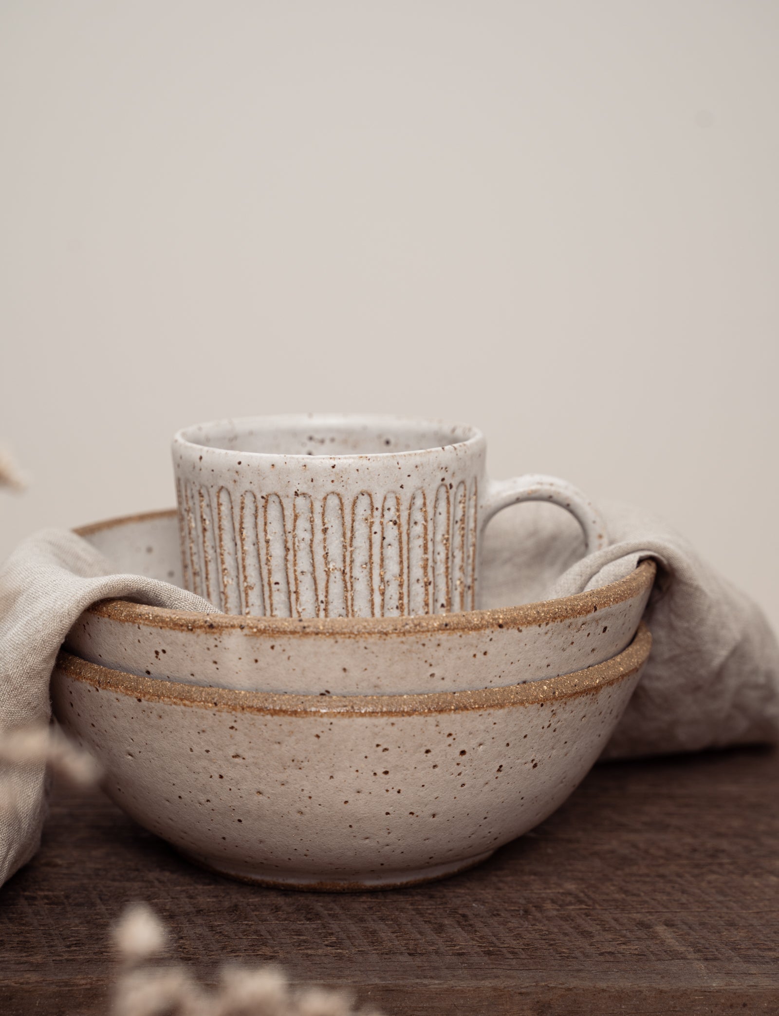 Rustic pasta bowl