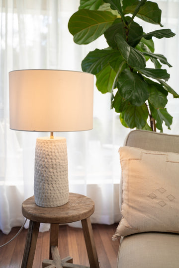 Pebble creek lamp - Tall and raw - SALE