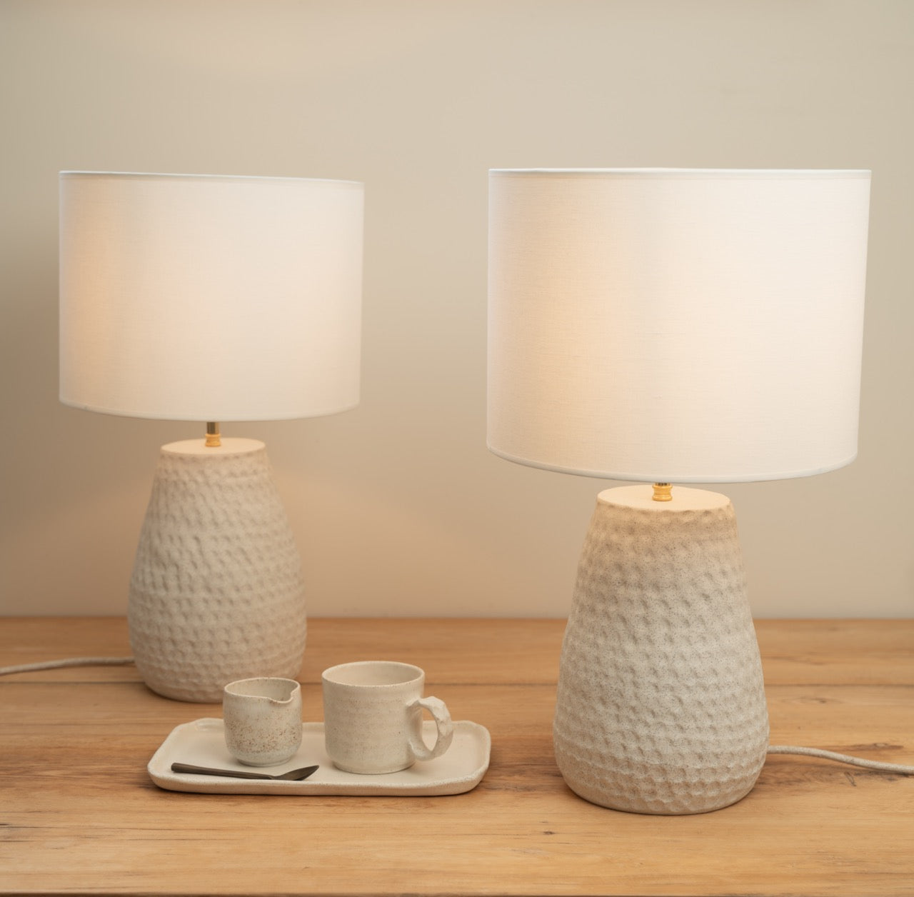Pebble creek lamp - raw - SALE