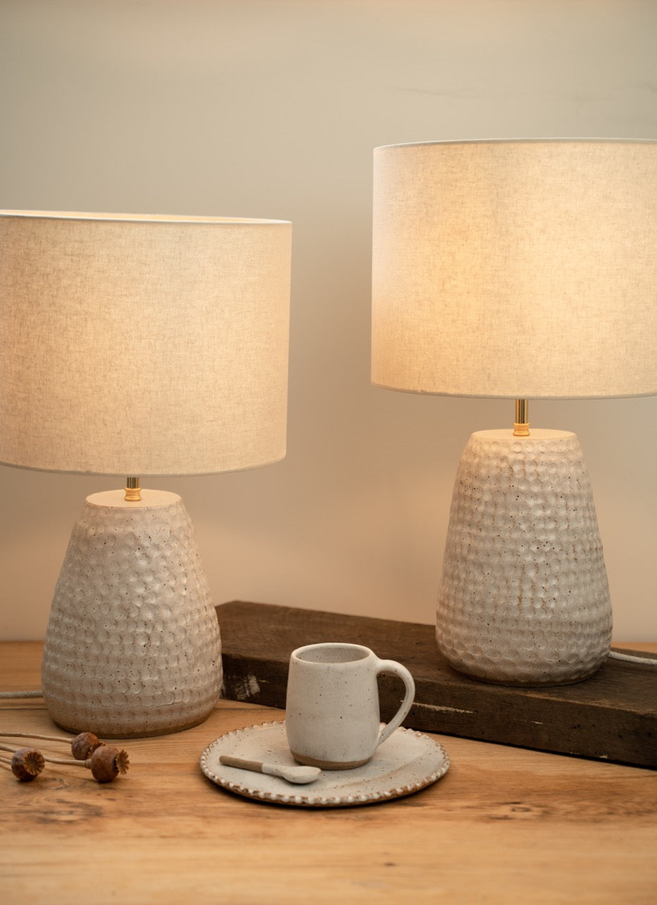 Pebble creek lamp, glazed - SALE
