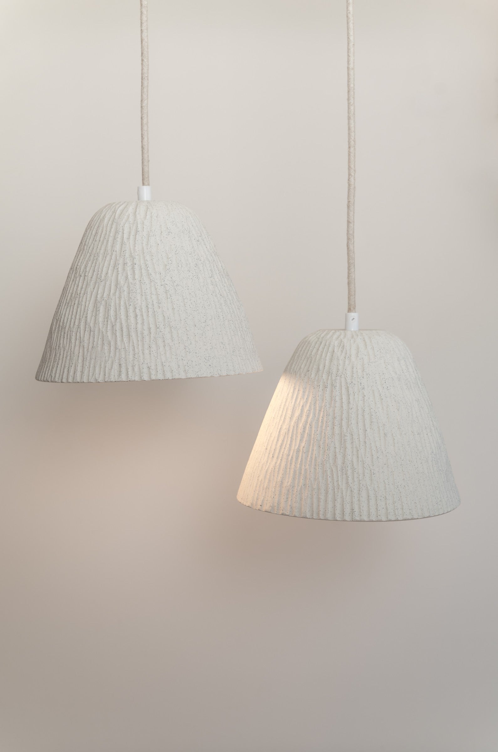 Vanilla Cream pendant light, raw - SALE