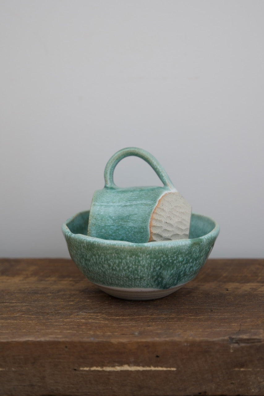 Ocean Shore Belly Mug