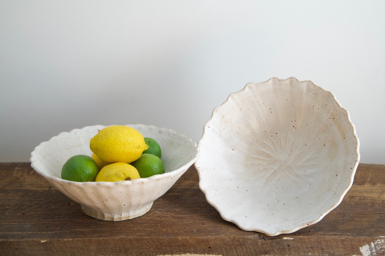 Stonewhite Trace Bowl - Pasta bowl size