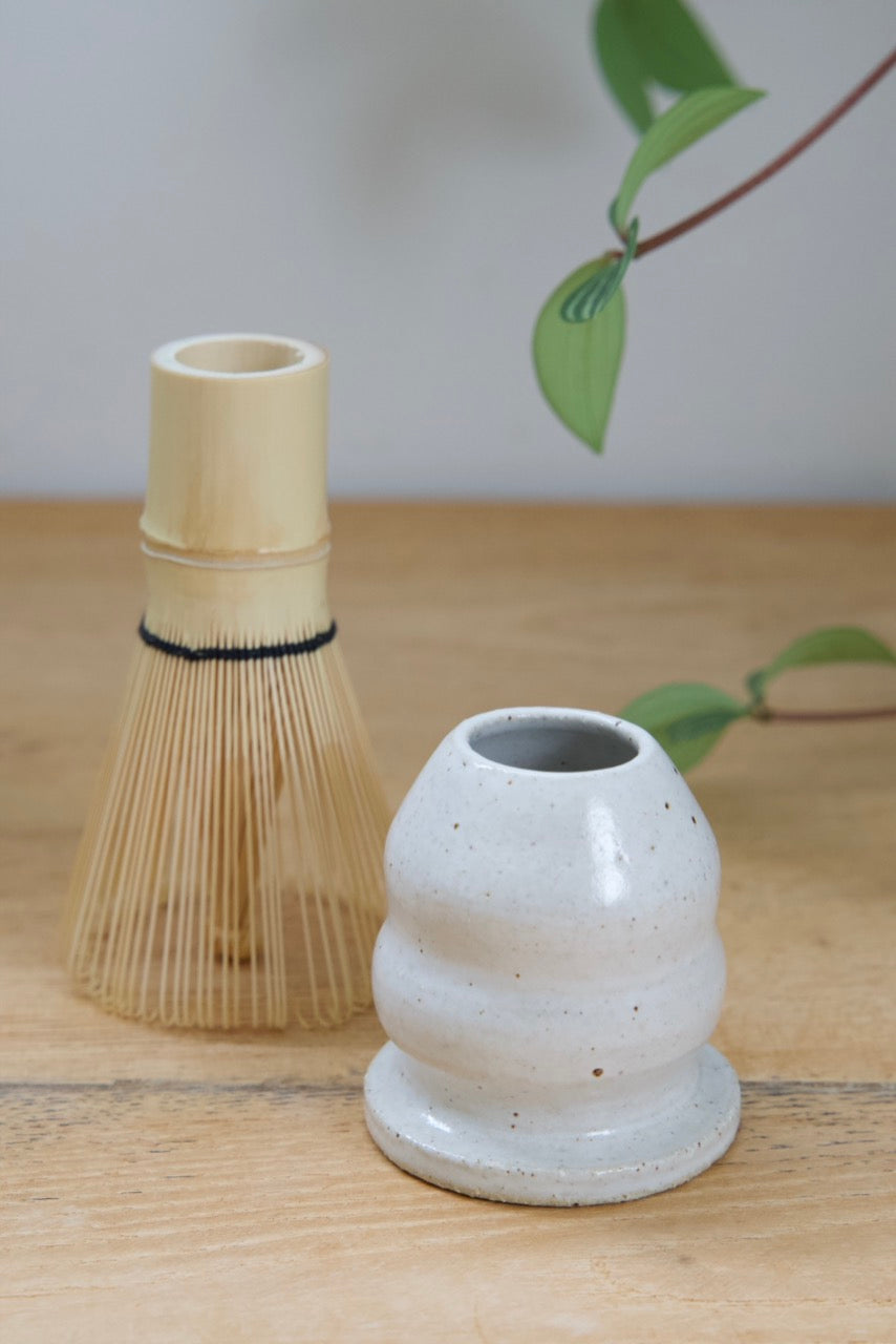 Stonewave Matcha bowl and whisk rest