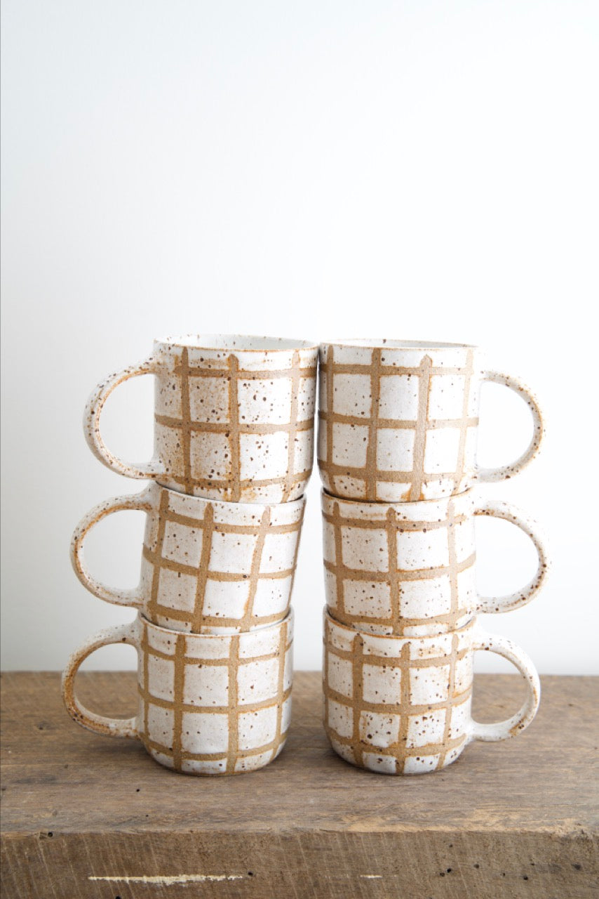 Basket weave mug