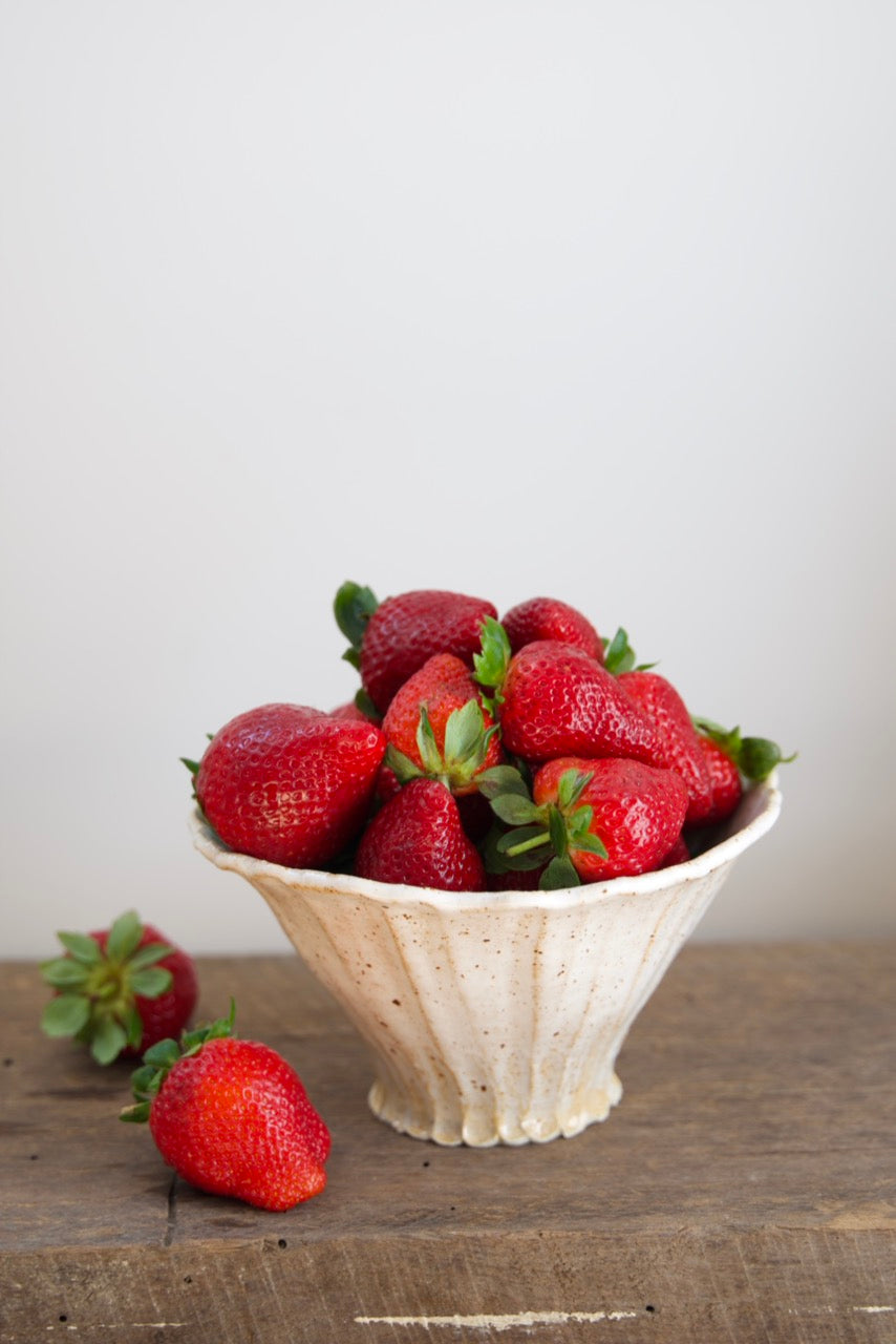 Stonewhite Trace Bowl - noodle bowl size