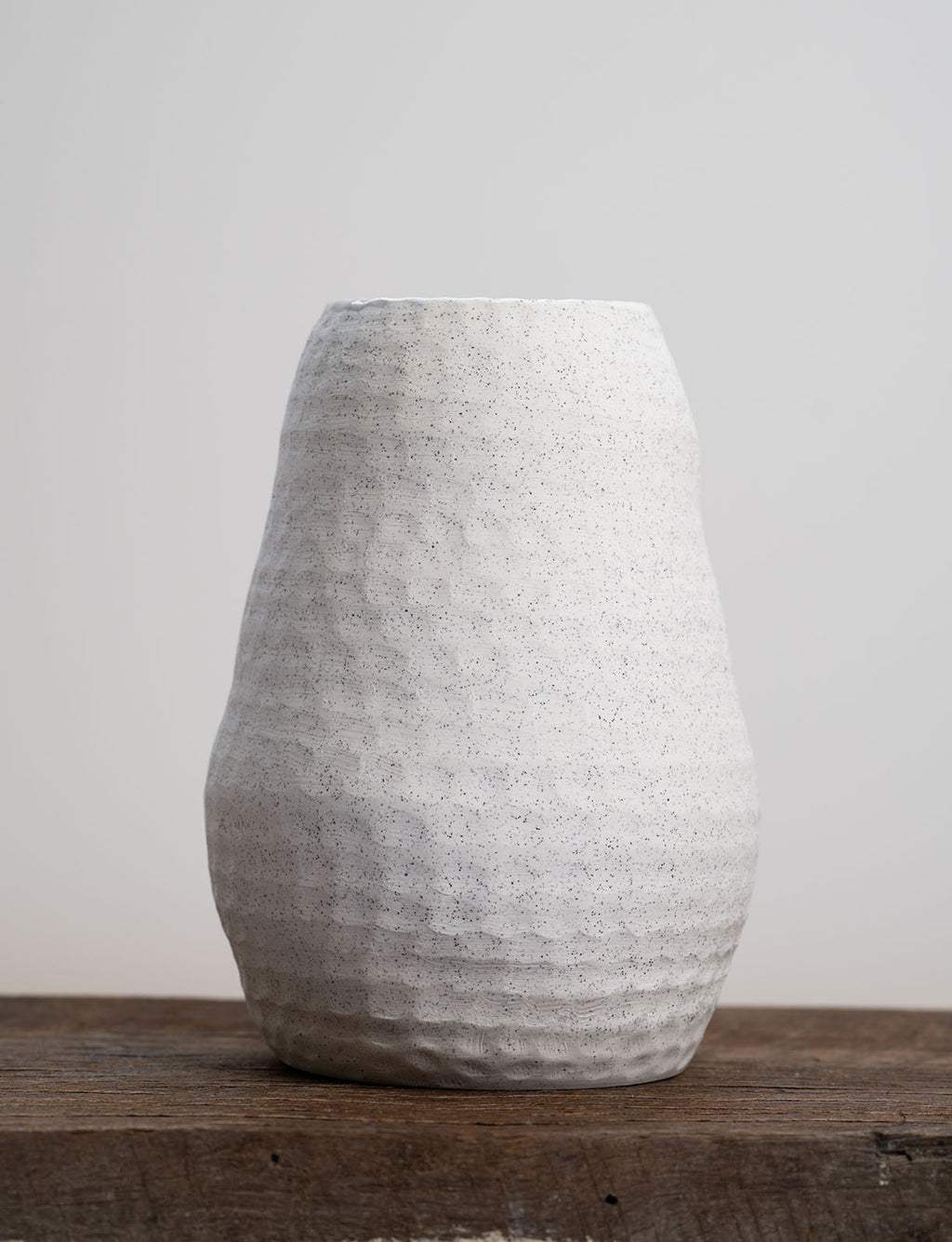 White pebble creek vase