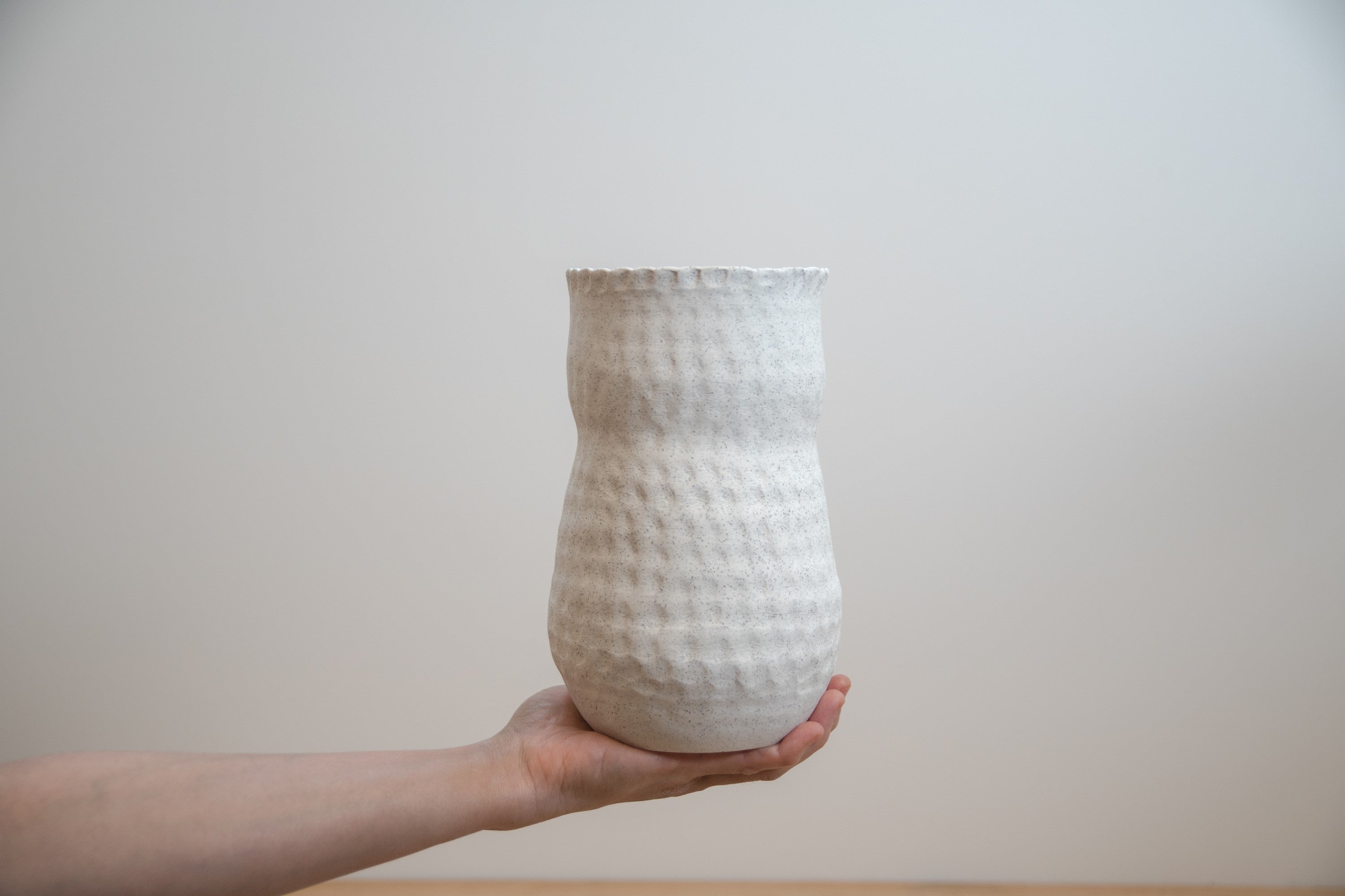 White pebble creek vase - SALE