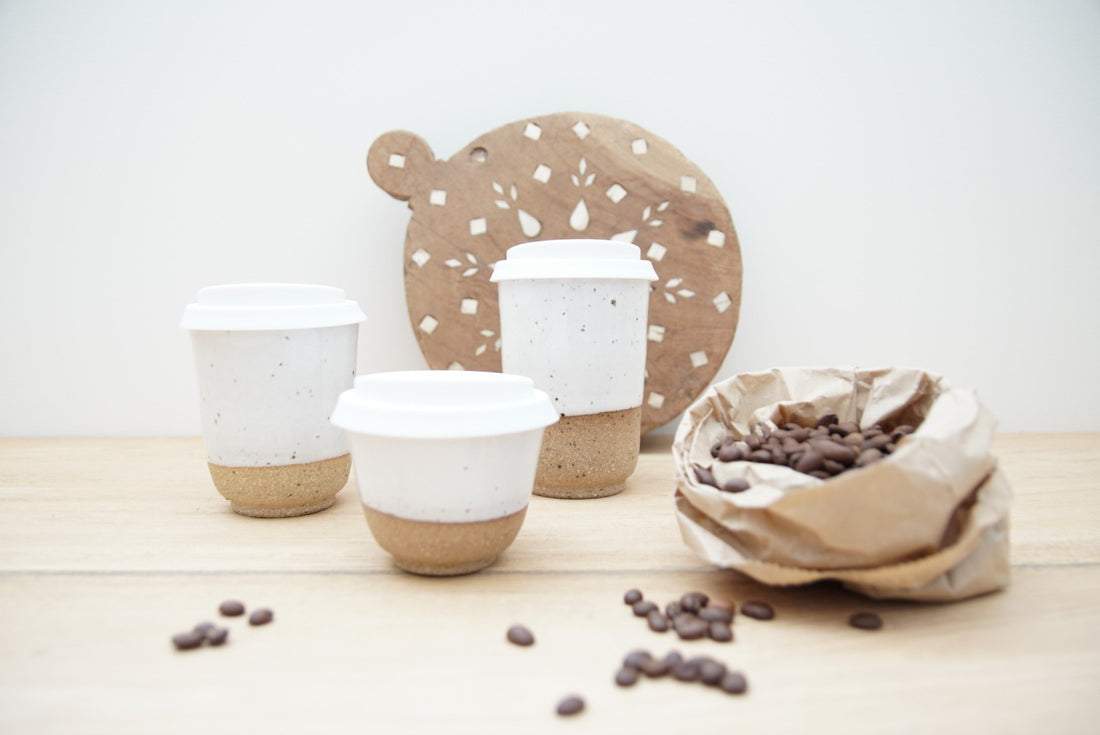 8oz Speckle Go cup, gloss