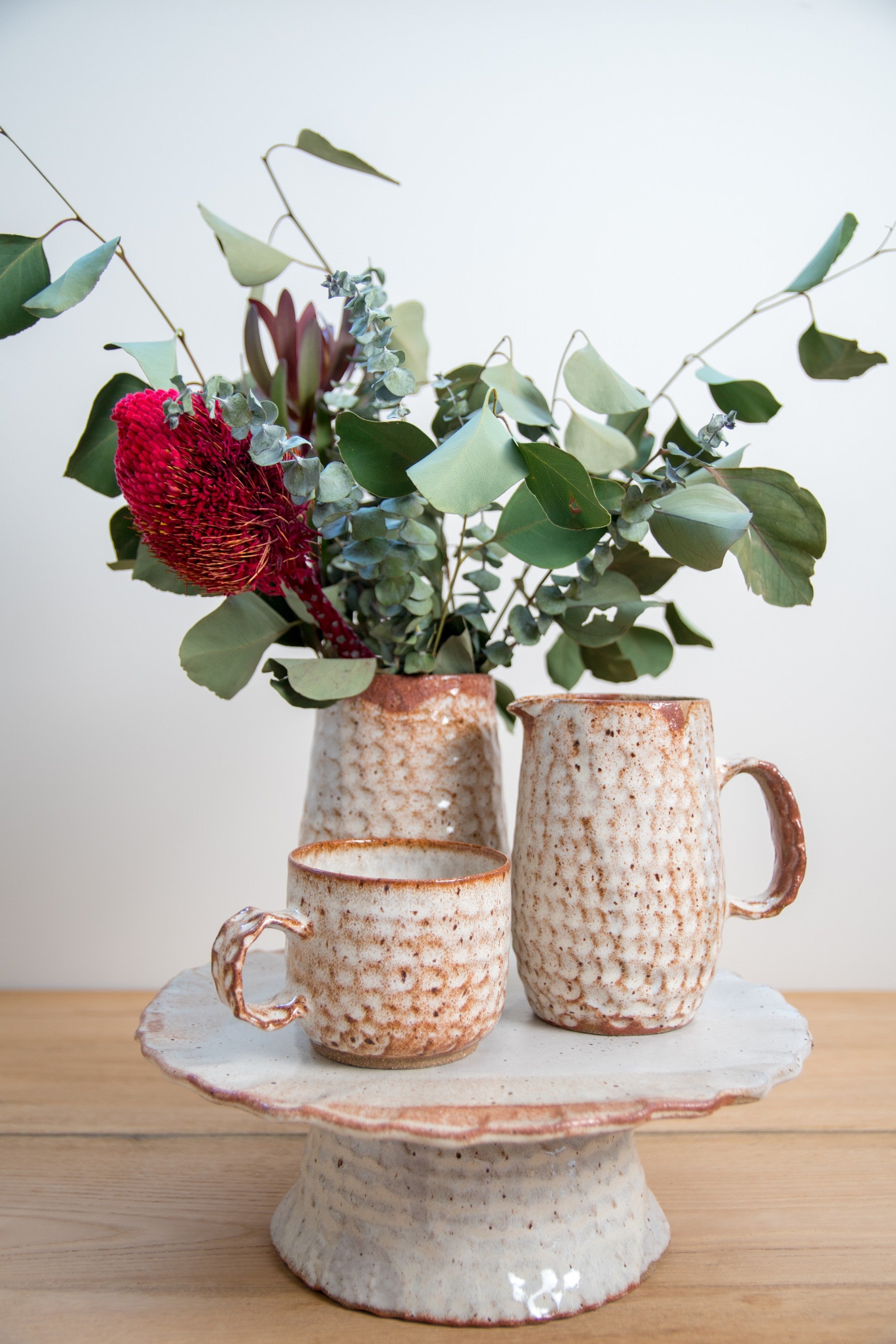 Rustic cake stand