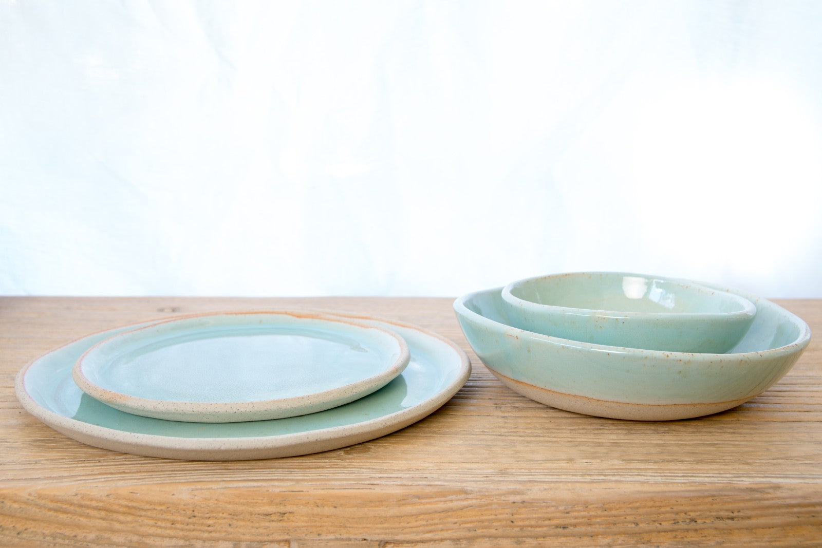 Dinner plate - ocean mist
