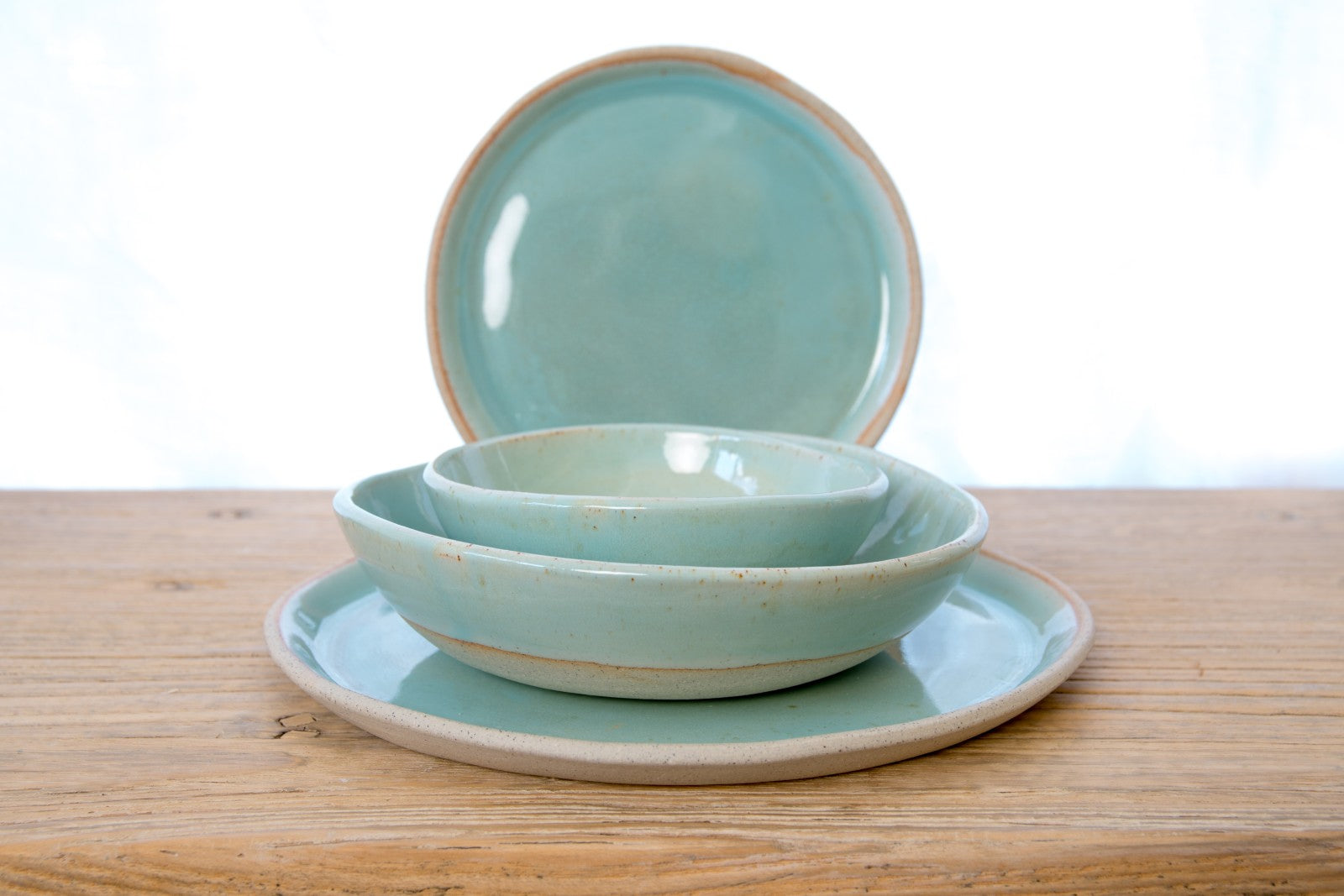 Dinner plate - ocean mist