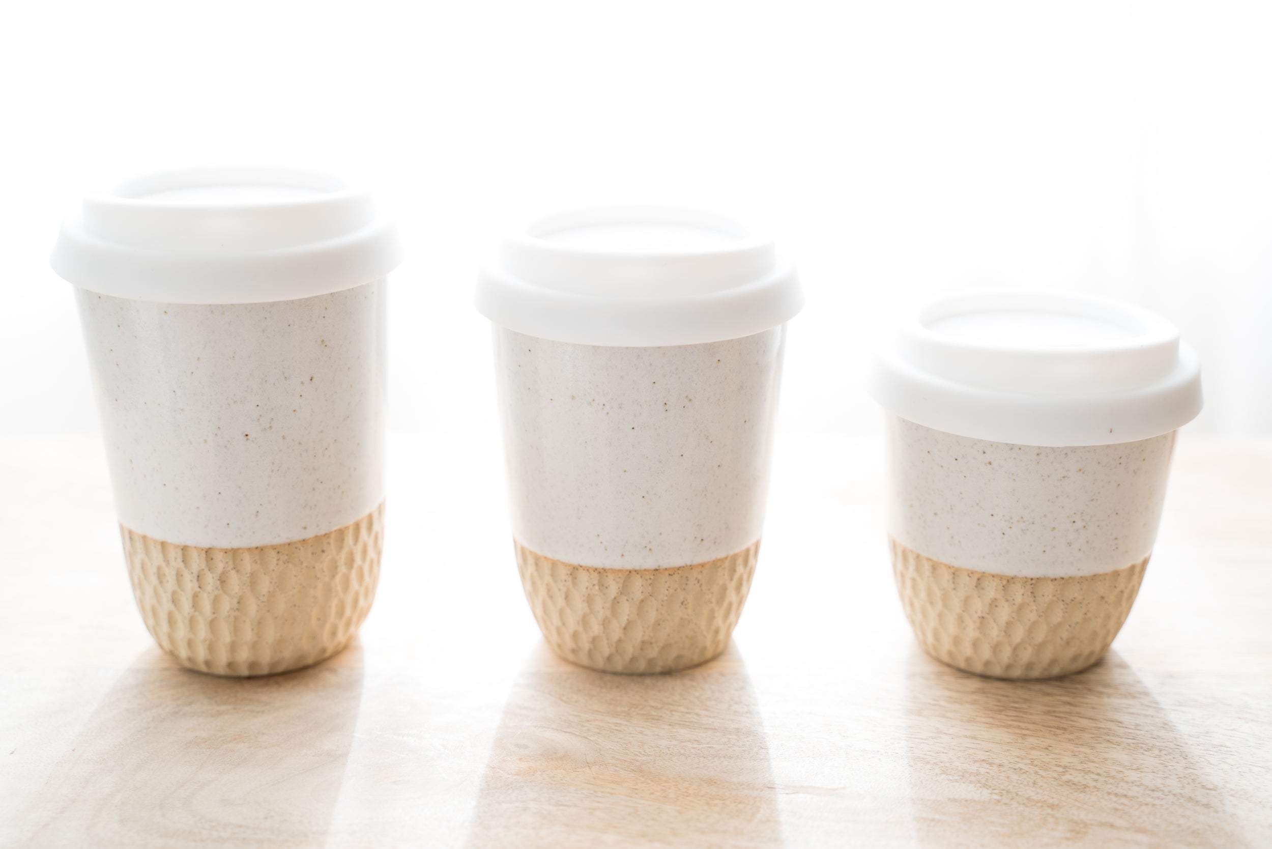 6oz Go cup in natural honeycomb
