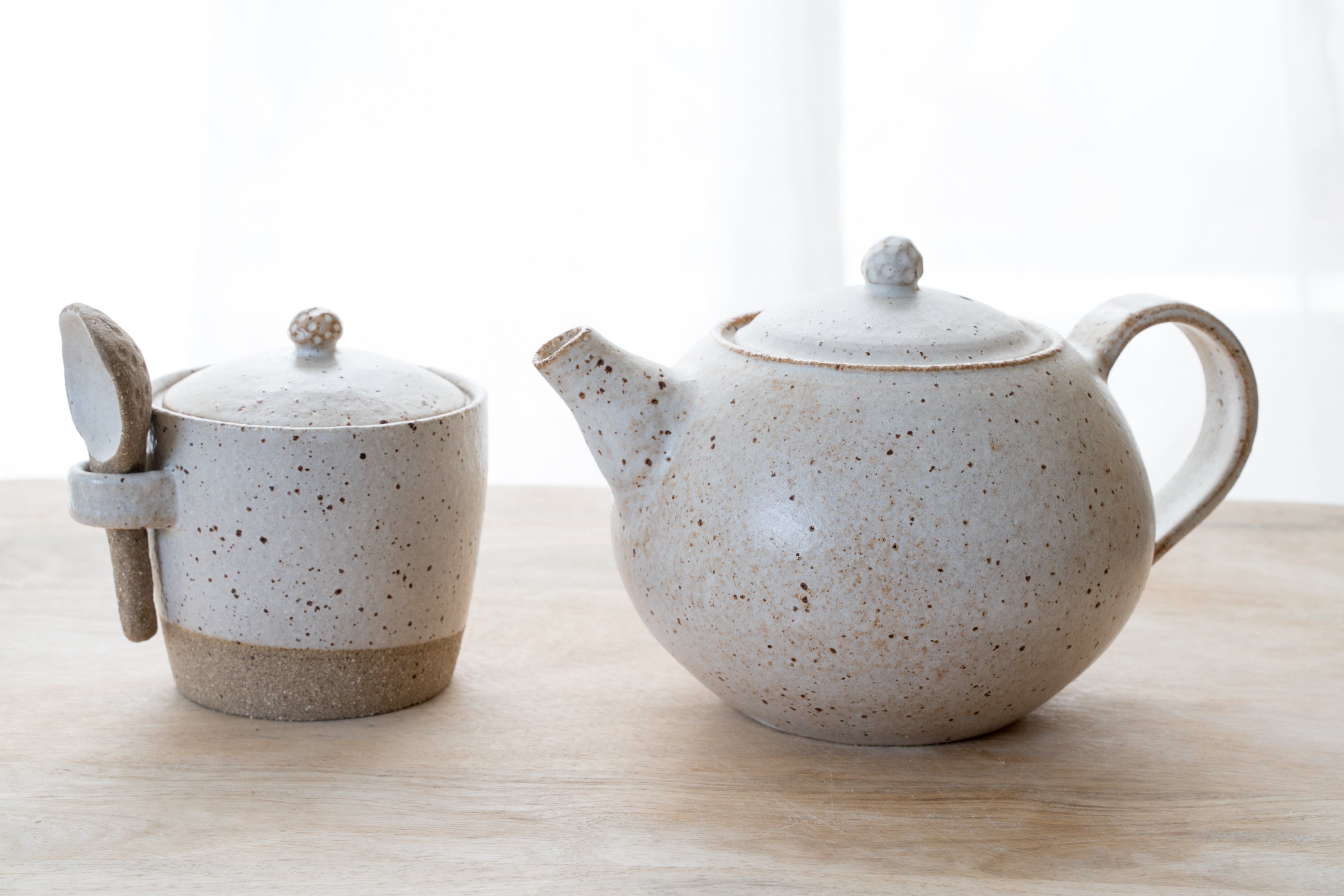 Round Speckled Teapot