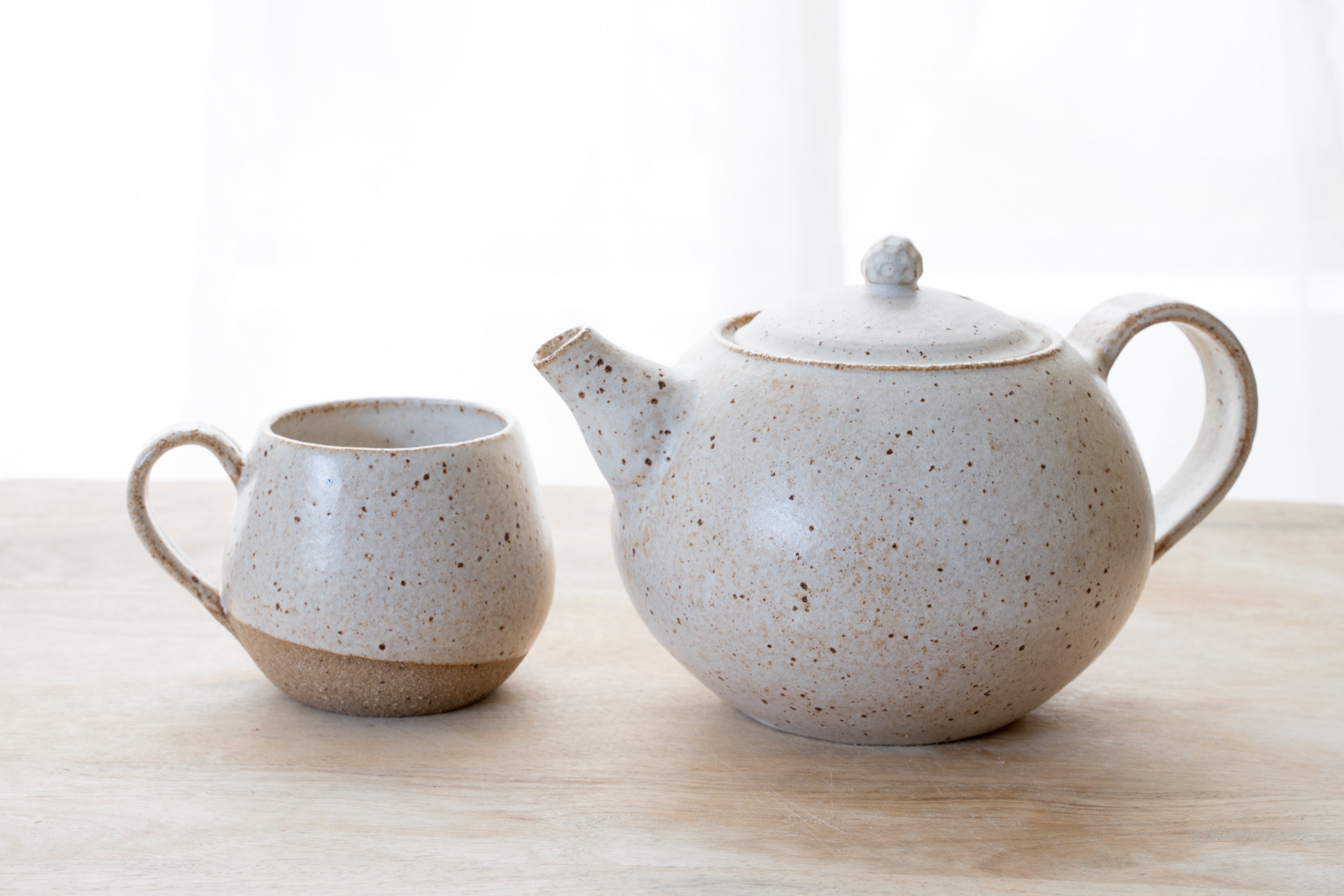 Round Speckled Teapot