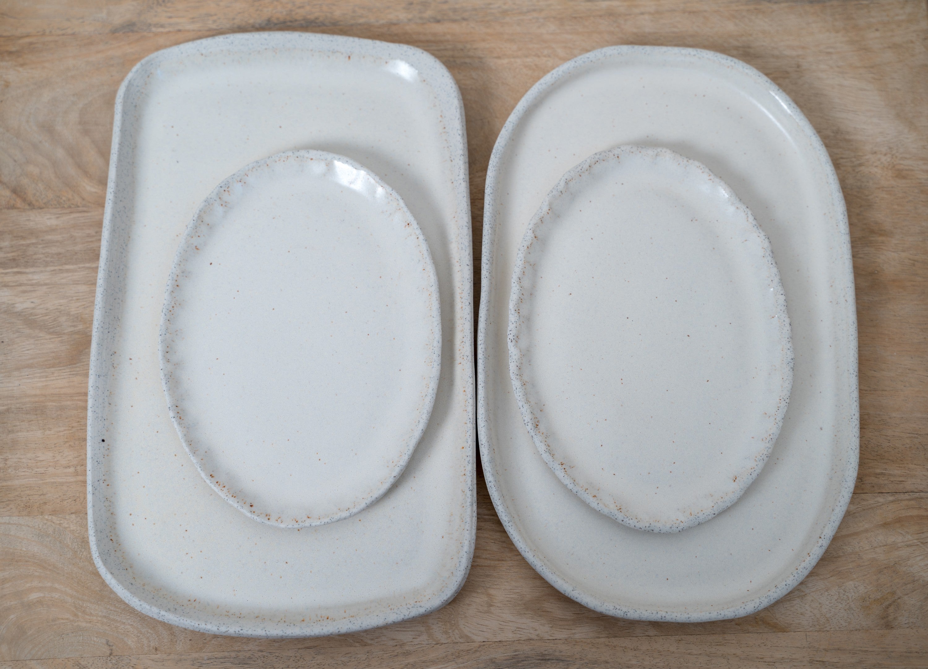 Vanilla cream rectangle platter