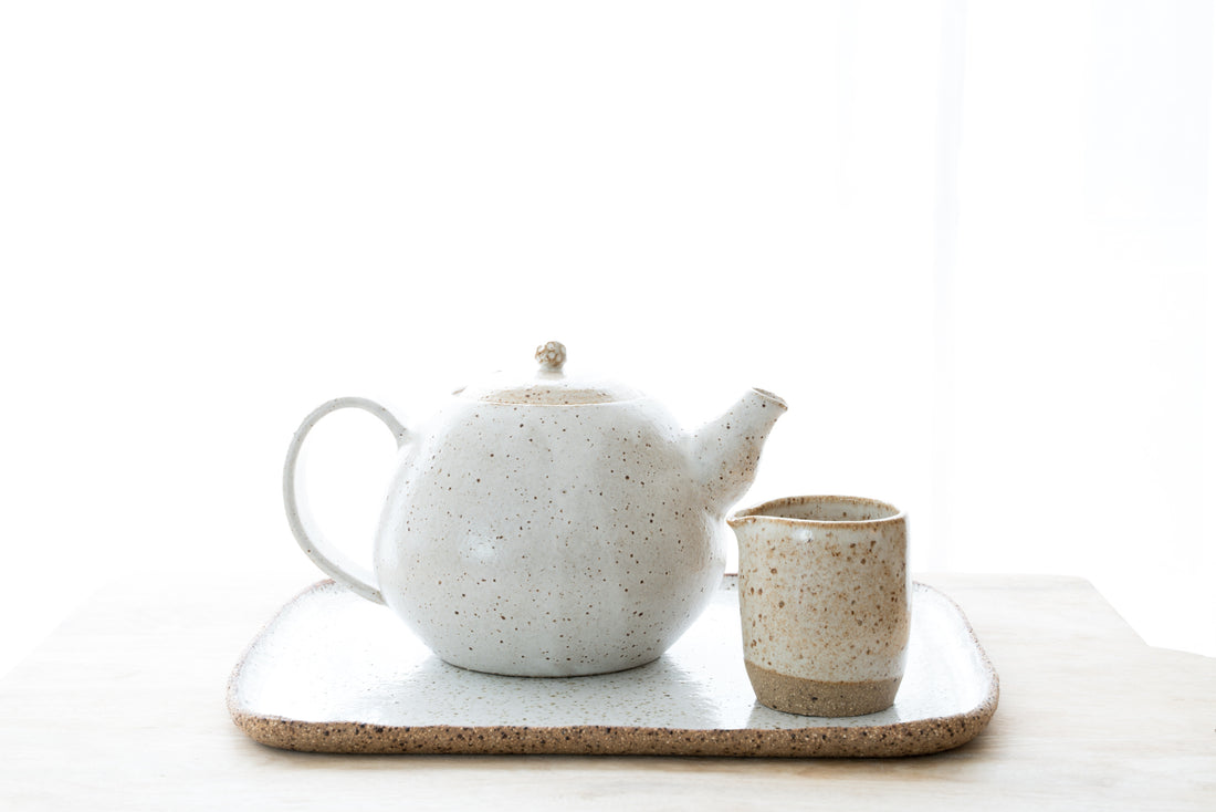 Round Speckled Teapot