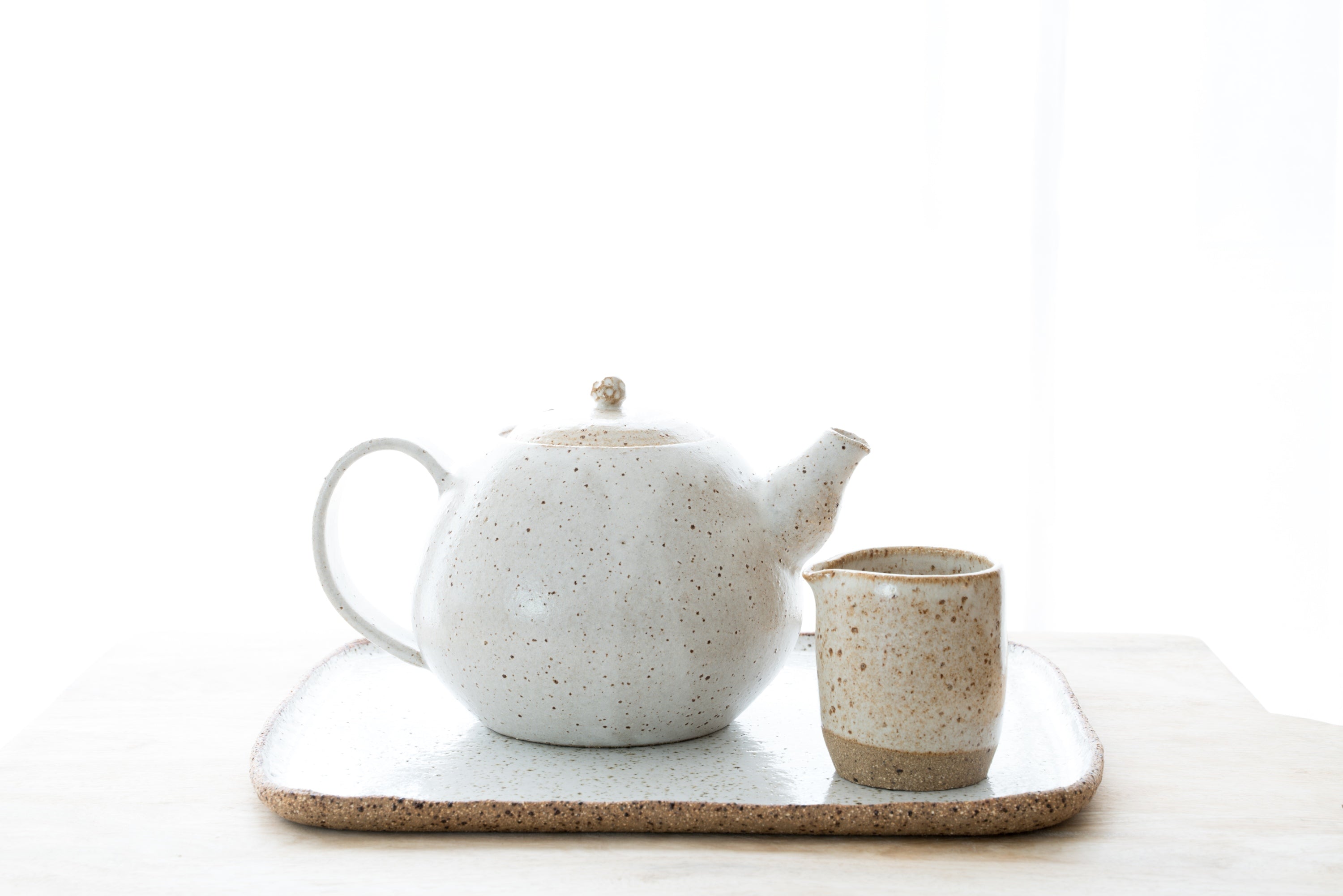 Round Speckled Teapot