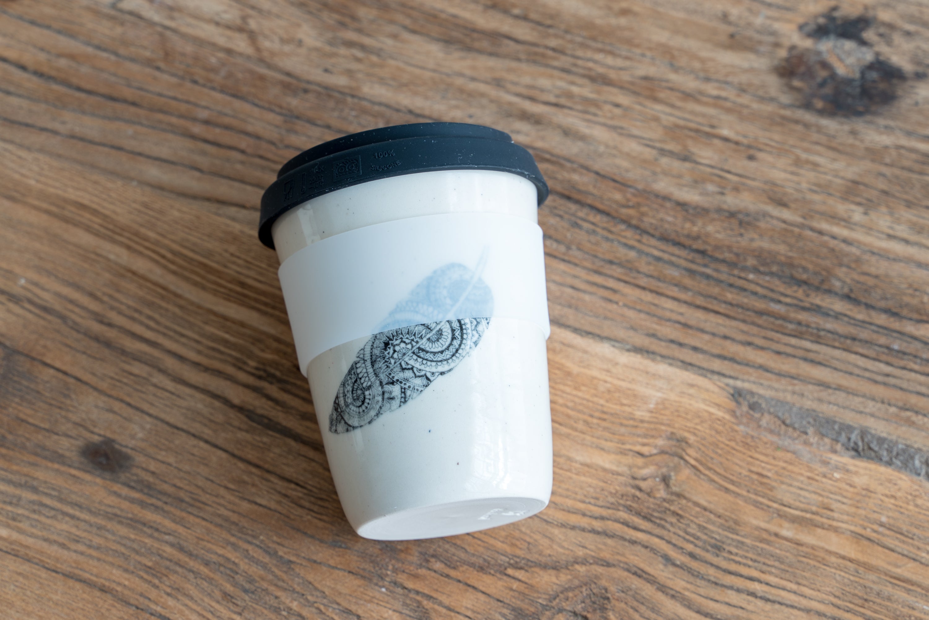 Black ethnic ink Go cup - SALE