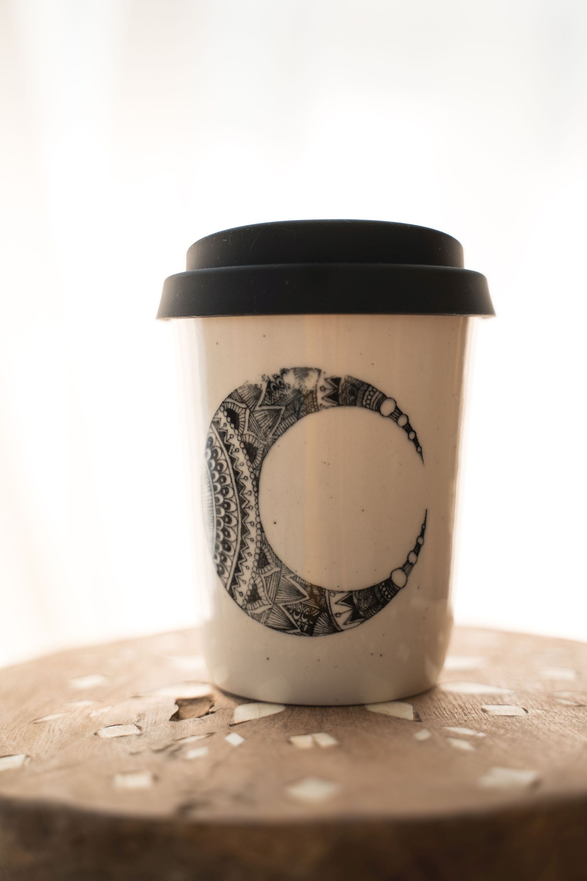 Black ethnic ink Go cup - SALE