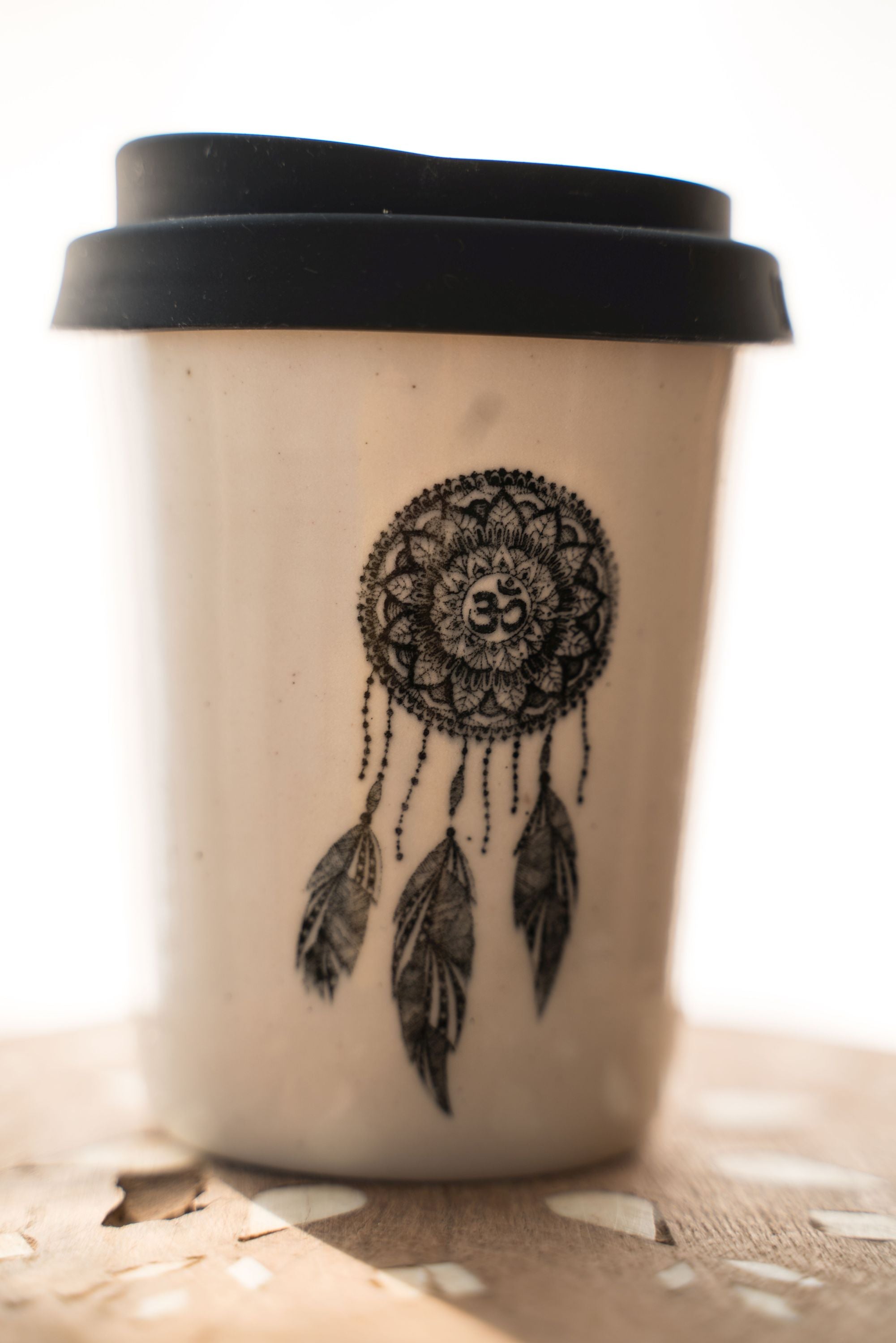 Black ethnic ink Go cup - SALE