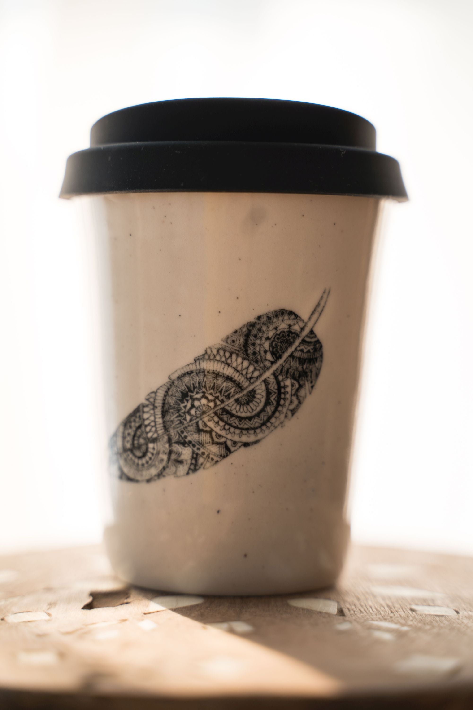 Black ethnic ink Go cup - SALE