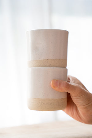 Thali dimpled handle-less mug