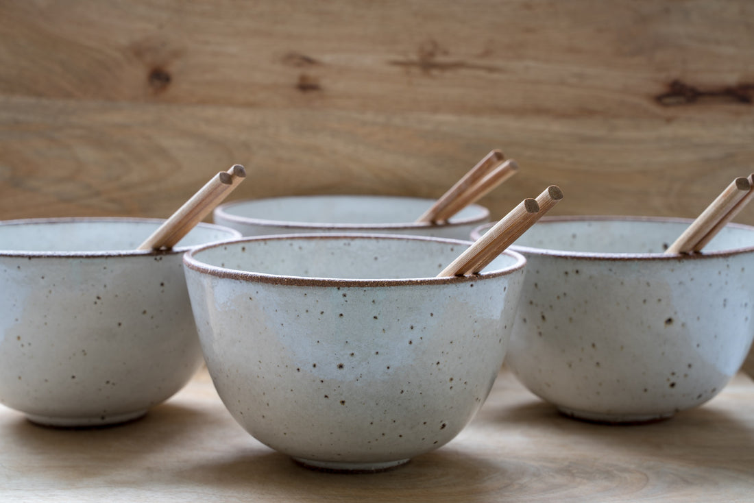 Rustic noodle bowl