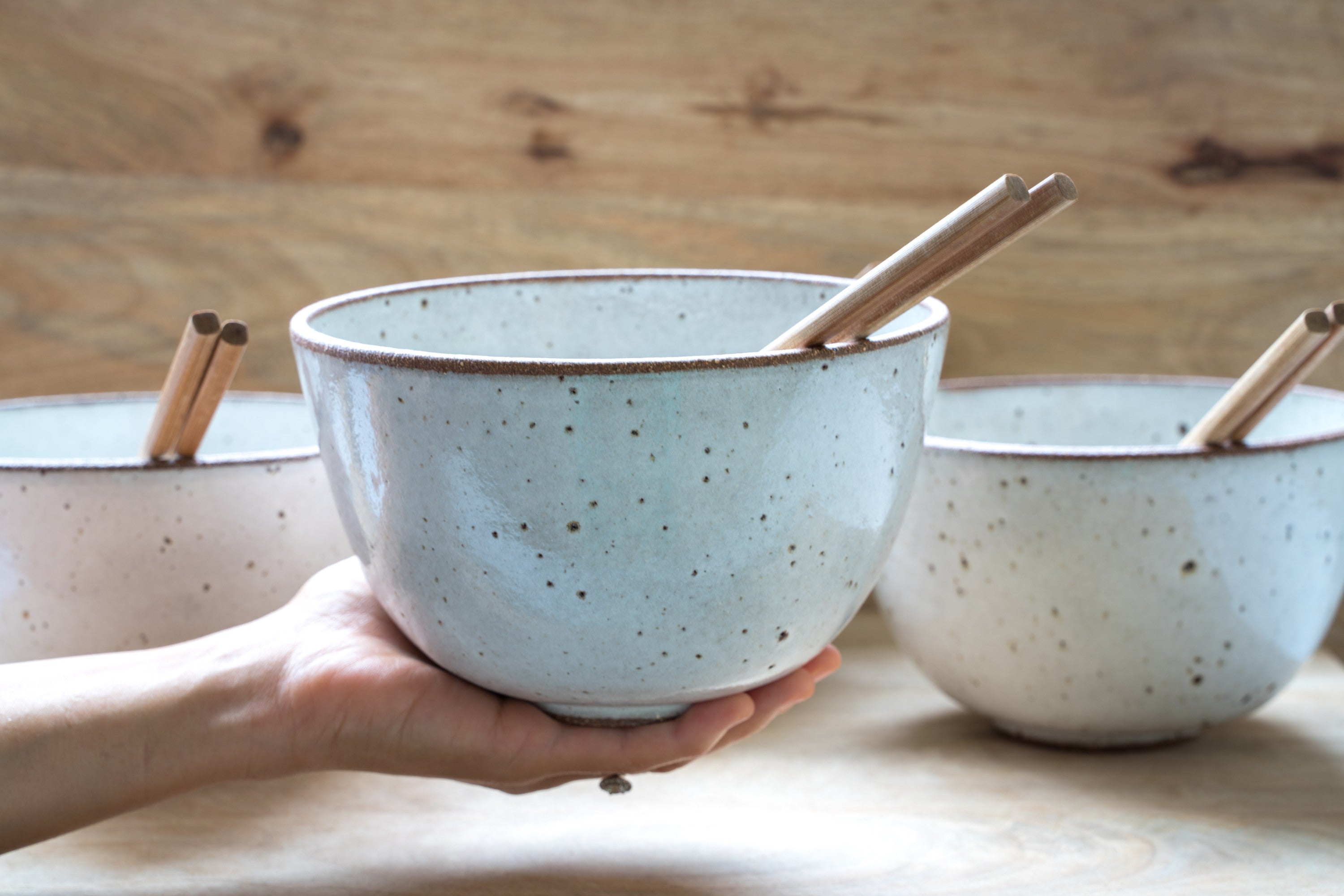 Rustic noodle bowl