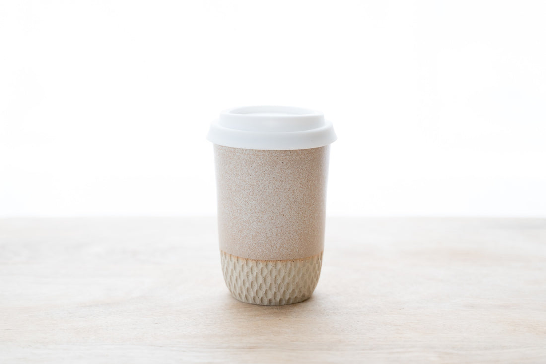 12oz Go cup in natural honeycomb