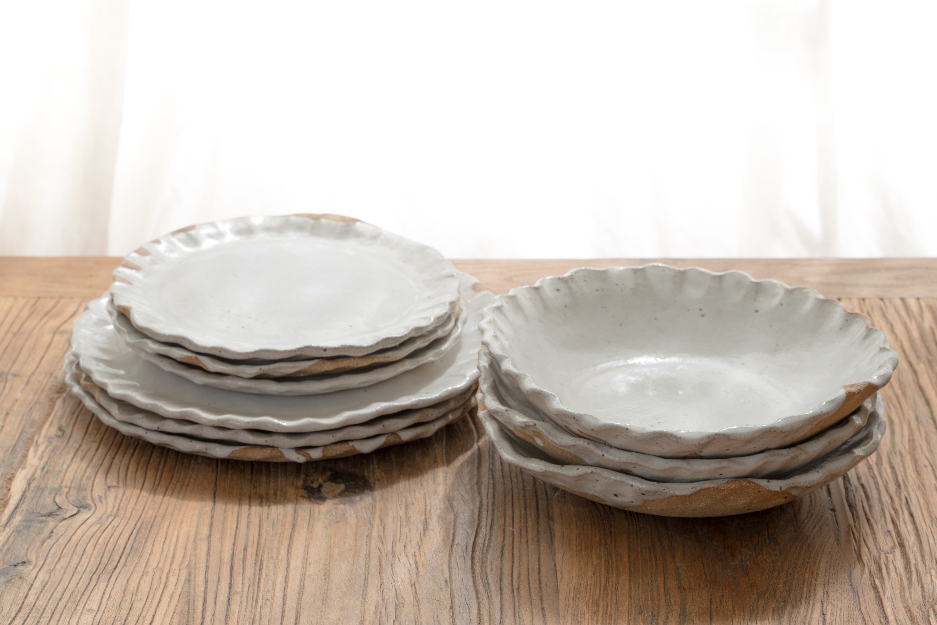 Rustic flower pasta bowl