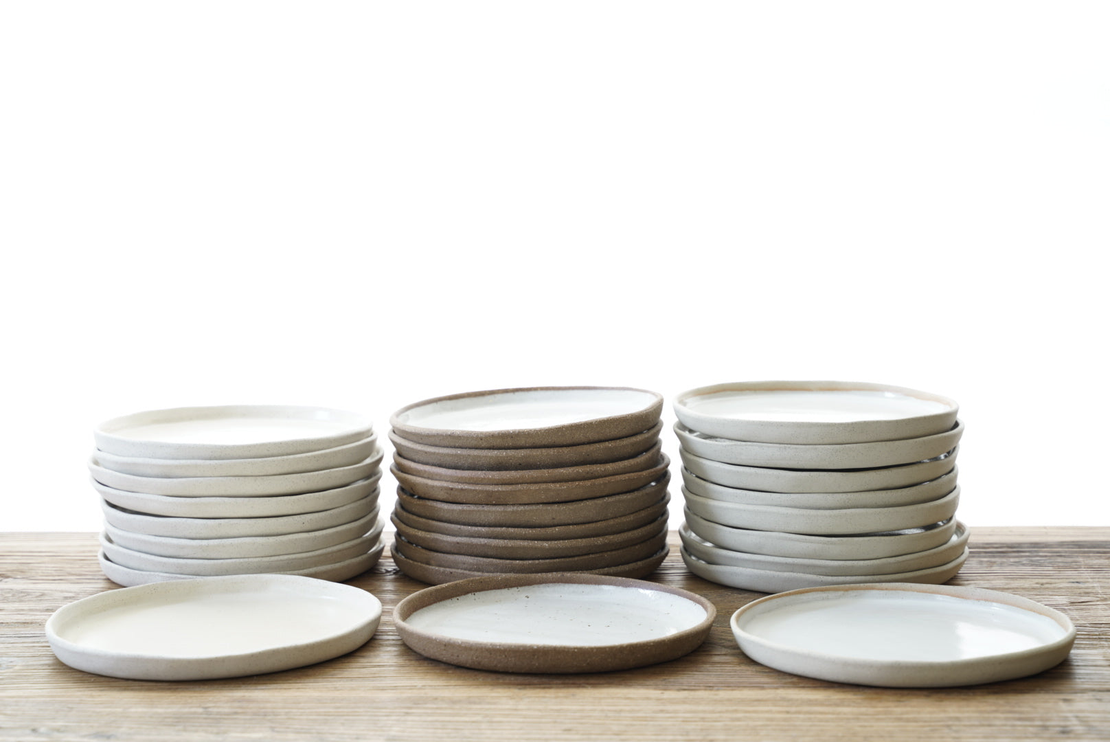 Rustic high rimmed dinner plate