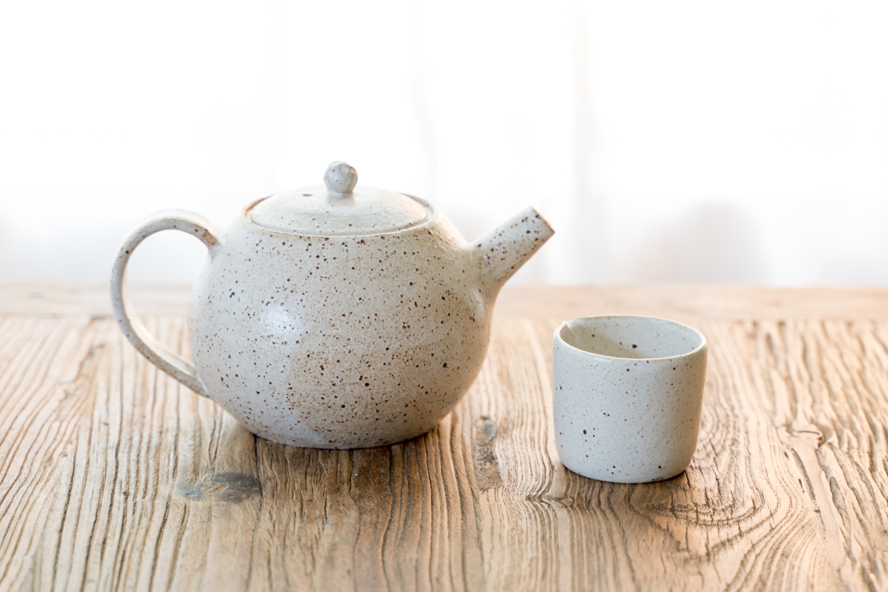 Round Speckled Teapot